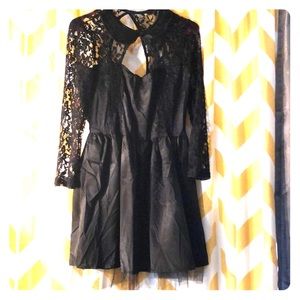 Black lace dress